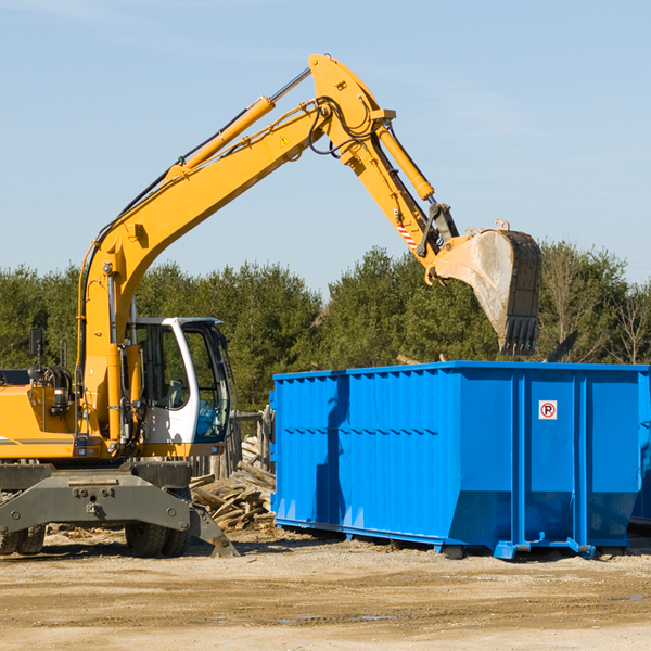 are there any restrictions on where a residential dumpster can be placed in Grand River MO